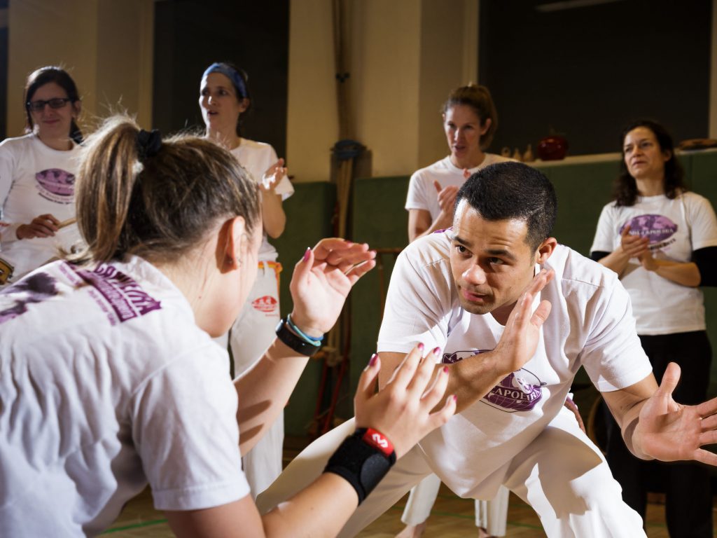 Marian Wilhelm für die Capoeira-Schule der Sportunion Salzburg
